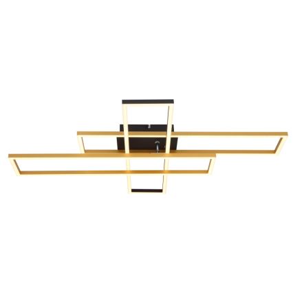 Globo - LED Ceiling light LED/40W/230V 3000K 60x80 cm black/gold