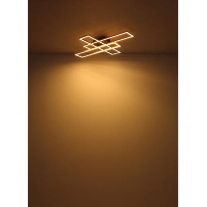 Globo - LED Ceiling light LED/40W/230V 3000K 60x80 cm black/gold