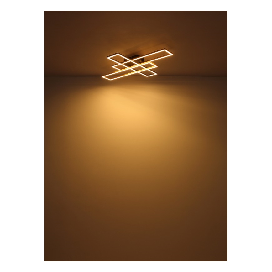 Globo - LED Ceiling light LED/40W/230V 3000K 60x80 cm black/gold