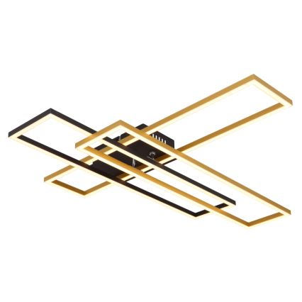 Globo - LED Ceiling light LED/40W/230V 3000K 60x80 cm black/gold