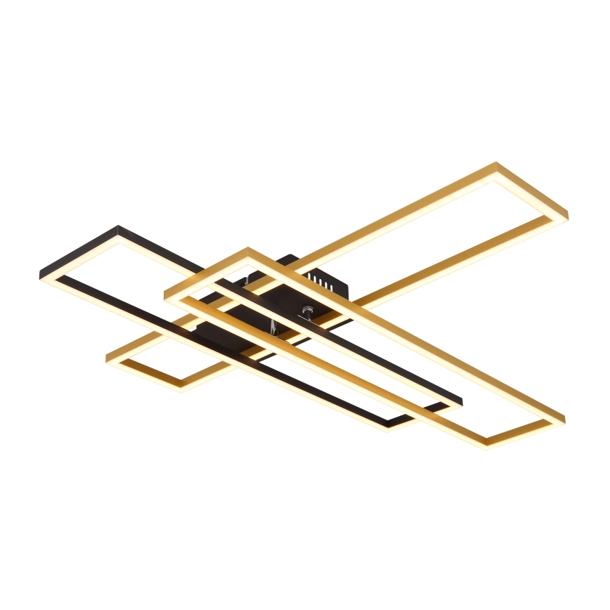 Globo - LED Ceiling light LED/40W/230V 3000K 60x80 cm black/gold
