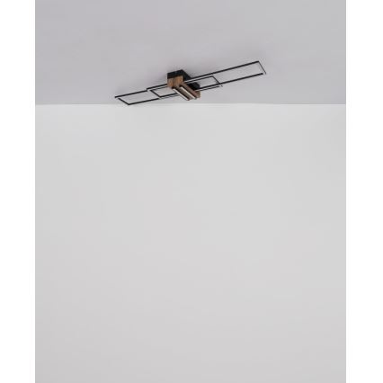 Globo - LED Ceiling light LED/40W/230V 3000K 25x100 cm black