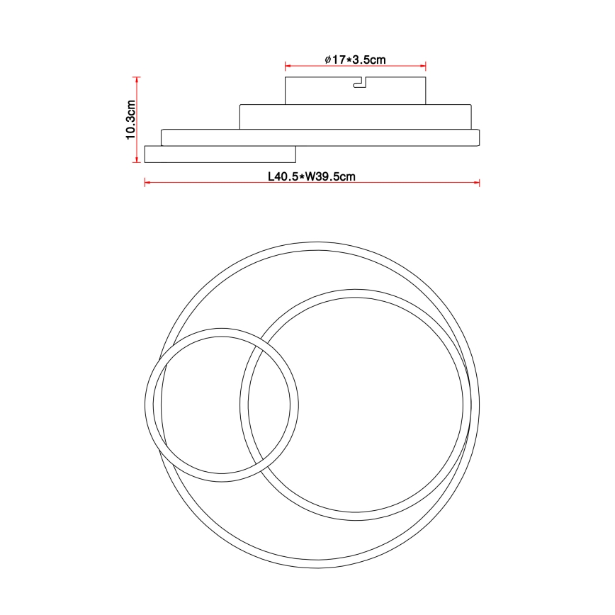 Globo - LED Ceiling light LED/36W/230V