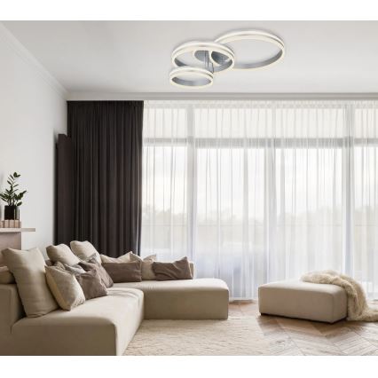 Globo - Dimmable LED Ceiling Light LED/72W/230V 2700-6000K 60x80 cm + Remote Control