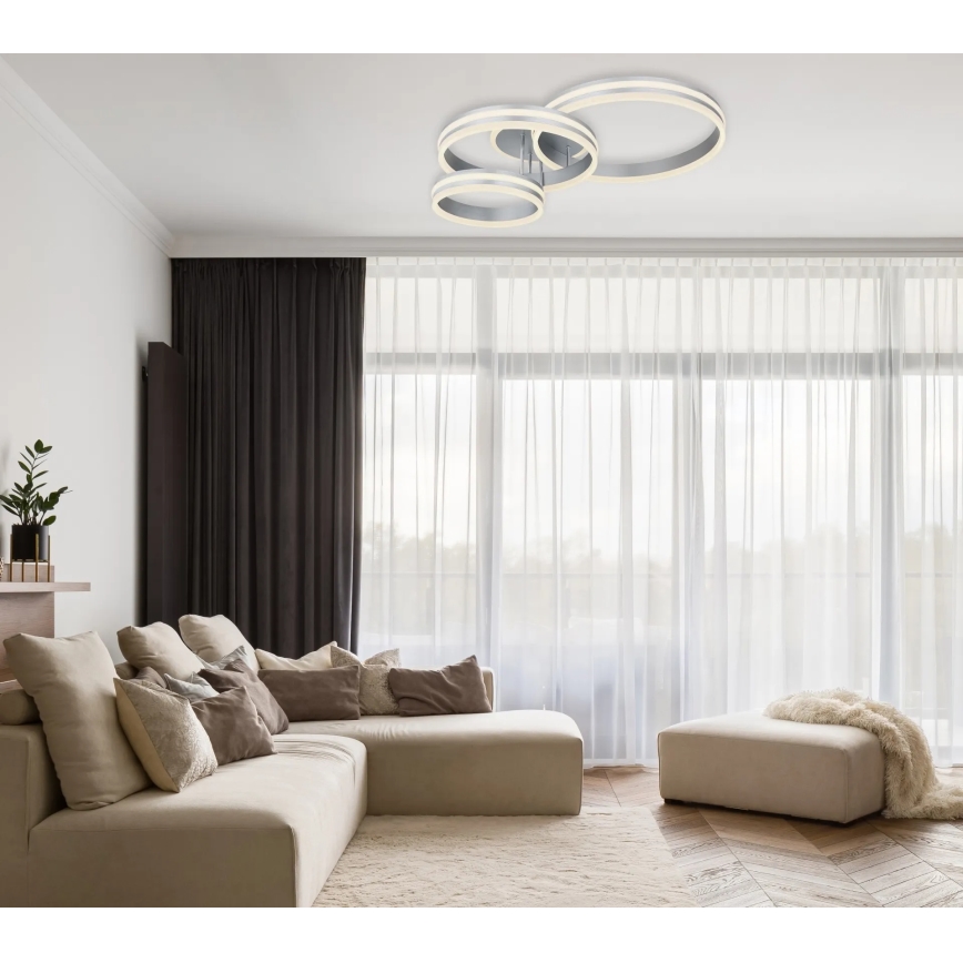 Globo - Dimmable LED Ceiling Light LED/72W/230V 2700-6000K 60x80 cm + Remote Control