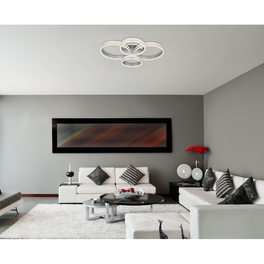 Globo - LED Dimmable ceiling light LED/90W/230V 2700-6000K 68x85 cm + remote control