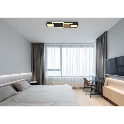 Globo 67279-30 - CAROLINE LED Ceiling Light LED/30W/230V 25x71,5 cm beige/black