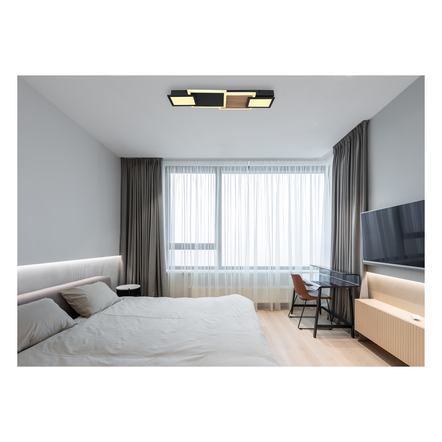 Globo 67279-30 - CAROLINE LED Ceiling Light LED/30W/230V 25x71,5 cm beige/black