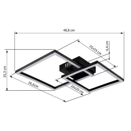 Globo - LED Ceiling light LED/20W/230V 3000K