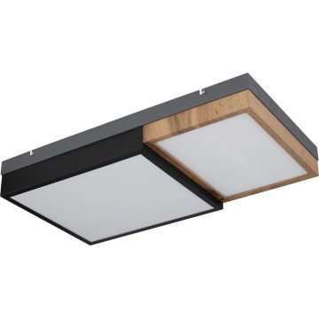 Globo 67286-30 - GUNDI LED Ceiling Light LED/30W/230V 35x65 cm brown/black