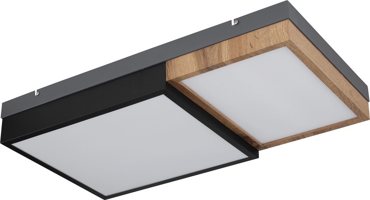 Globo 67286-30 - GUNDI LED Ceiling Light LED/30W/230V 35x65 cm brown/black