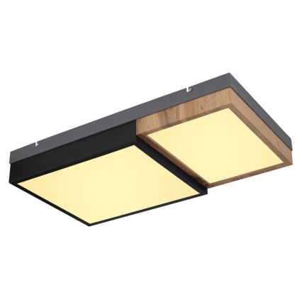 Globo 67286-30 - GUNDI LED Ceiling Light LED/30W/230V 35x65 cm brown/black