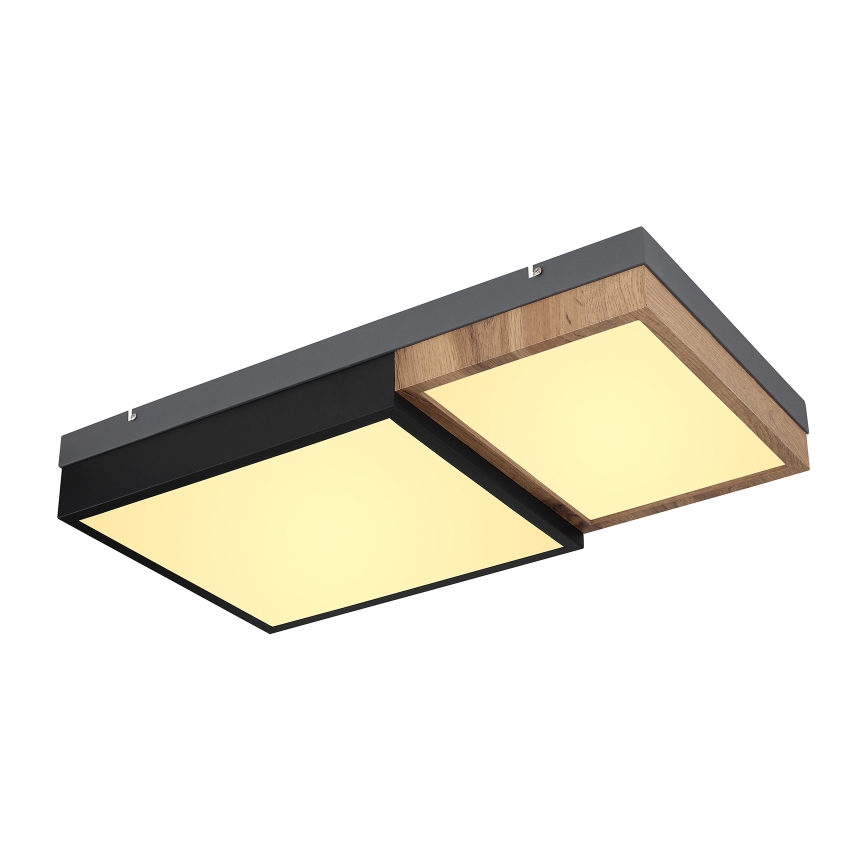 Globo 67286-30 - GUNDI LED Ceiling Light LED/30W/230V 35x65 cm brown/black
