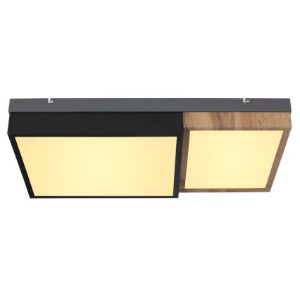 Globo 67286-30 - GUNDI LED Ceiling Light LED/30W/230V 35x65 cm brown/black