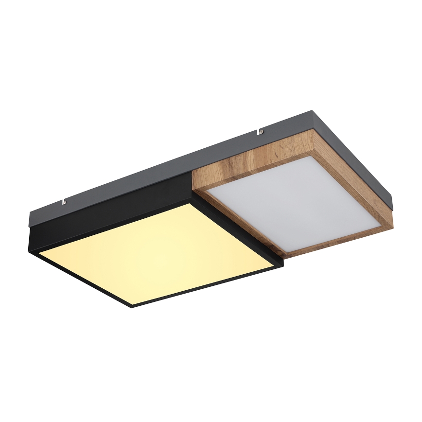 Globo 67286-30 - GUNDI LED Ceiling Light LED/30W/230V 35x65 cm brown/black