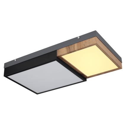 Globo 67286-30 - GUNDI LED Ceiling Light LED/30W/230V 35x65 cm brown/black