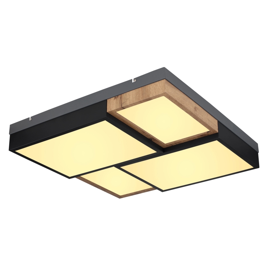 Globo 67286-50 - LED Ceiling Light GUNDI LED/50W/230V 60x60 cm brown/black