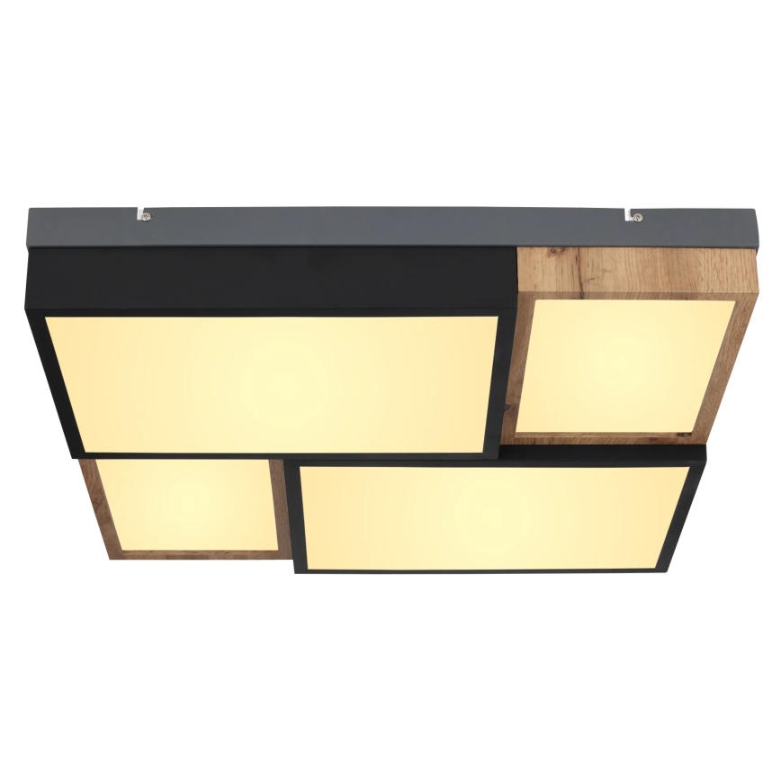 Globo 67286-50 - LED Ceiling Light GUNDI LED/50W/230V 60x60 cm brown/black