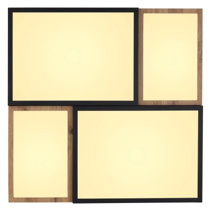 Globo 67286-50 - LED Ceiling Light GUNDI LED/50W/230V 60x60 cm brown/black