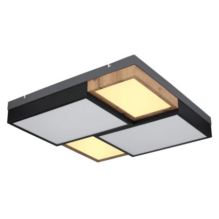 Globo 67286-50 - LED Ceiling Light GUNDI LED/50W/230V 60x60 cm brown/black