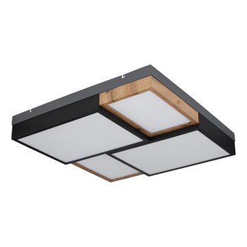 Globo 67286-50 - LED Ceiling Light GUNDI LED/50W/230V 60x60 cm brown/black
