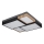 Globo 67286-50 - LED Ceiling Light GUNDI LED/50W/230V 60x60 cm brown/black