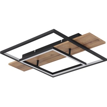 Globo 67289D - LED Dimmable Ceiling Light VANNI LED/24W/230V 40x60 cm brown/black