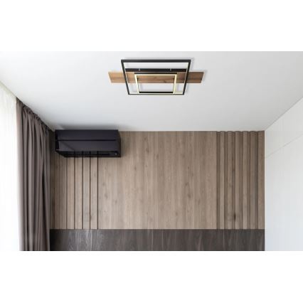 Globo 67289D - LED Dimmable Ceiling Light VANNI LED/24W/230V 40x60 cm brown/black