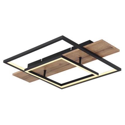 Globo 67289D - LED Dimmable Ceiling Light VANNI LED/24W/230V 40x60 cm brown/black