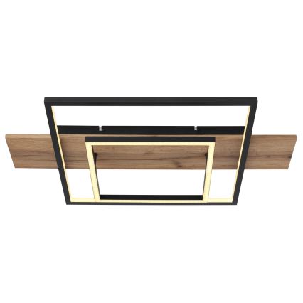 Globo 67289D - LED Dimmable Ceiling Light VANNI LED/24W/230V 40x60 cm brown/black