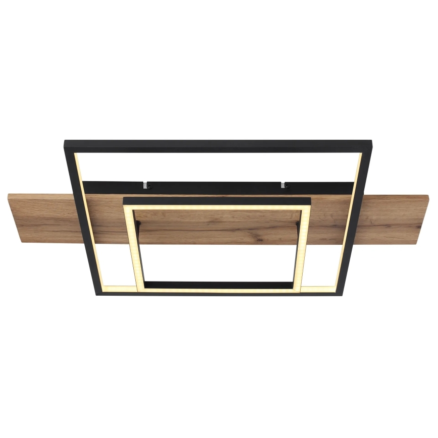 Globo 67289D - LED Dimmable Ceiling Light VANNI LED/24W/230V 40x60 cm brown/black