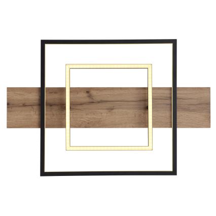 Globo 67289D - LED Dimmable Ceiling Light VANNI LED/24W/230V 40x60 cm brown/black