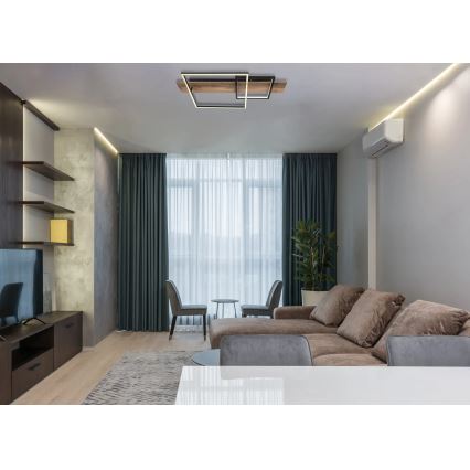 Globo 67289D1 - VANNI LED Ceiling Light LED/24W/230V 40x75 cm brown/black
