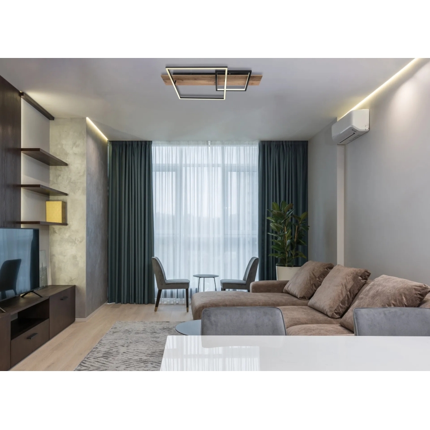 Globo 67289D1 - VANNI LED Ceiling Light LED/24W/230V 40x75 cm brown/black