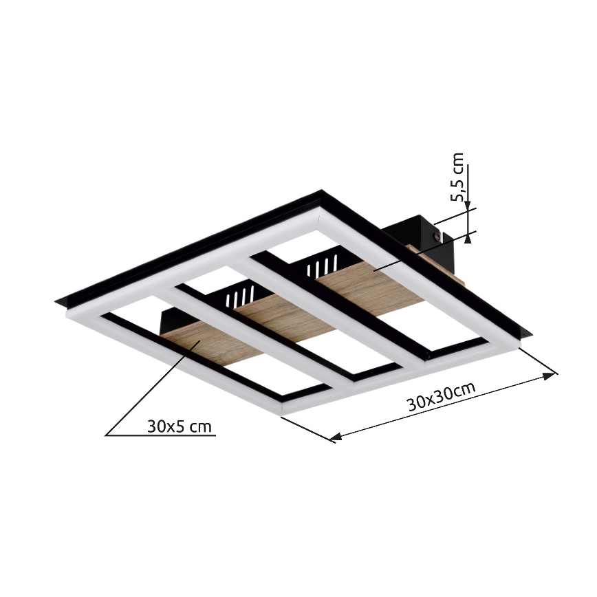 Globo - LED Ceiling light LED/18W/230V 3000K 30x30 cm
