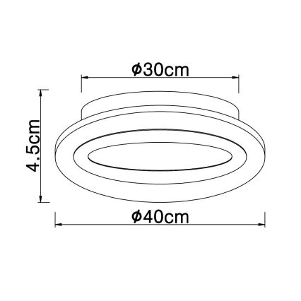 Globo - LED Ceiling light LED/15W/230V