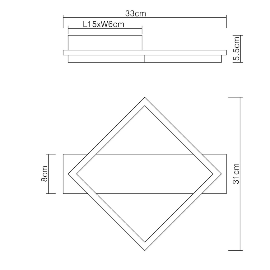 Globo - LED Ceiling light LED/12W/230V