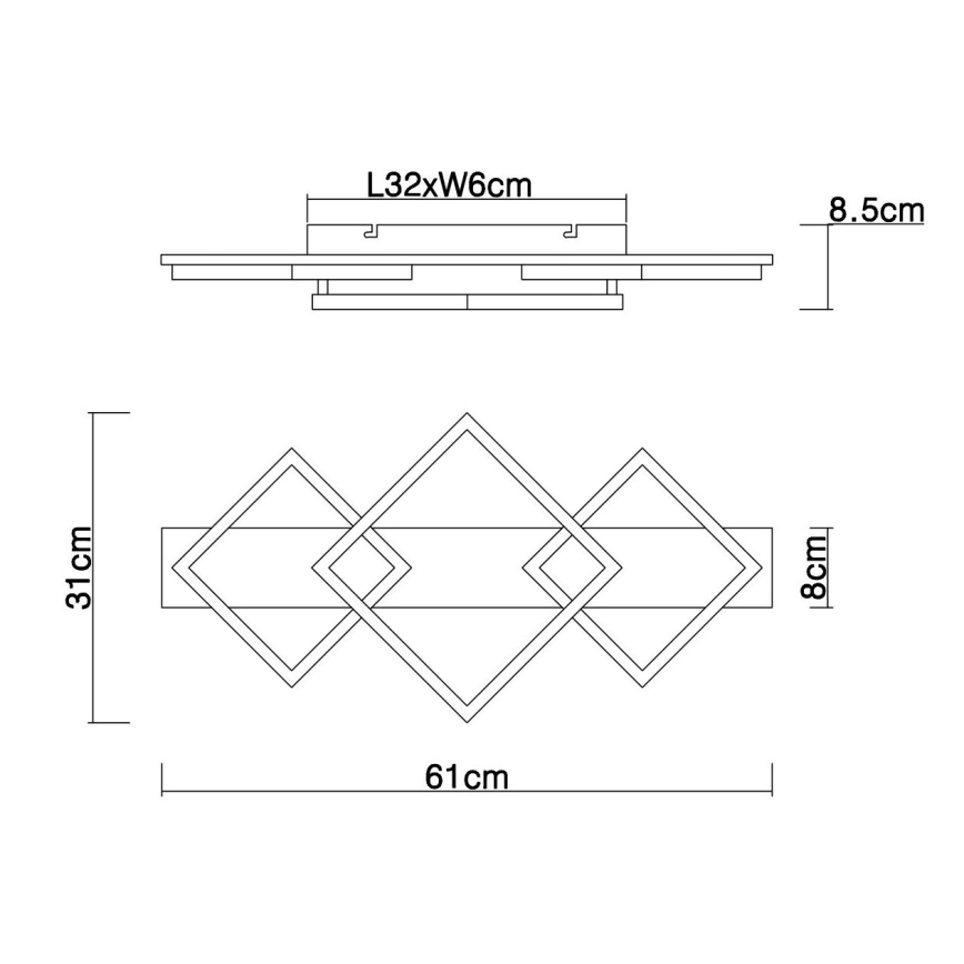 Globo - LED Ceiling light LED/24W/230V
