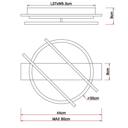 Globo - LED Ceiling light LED/32W/230V