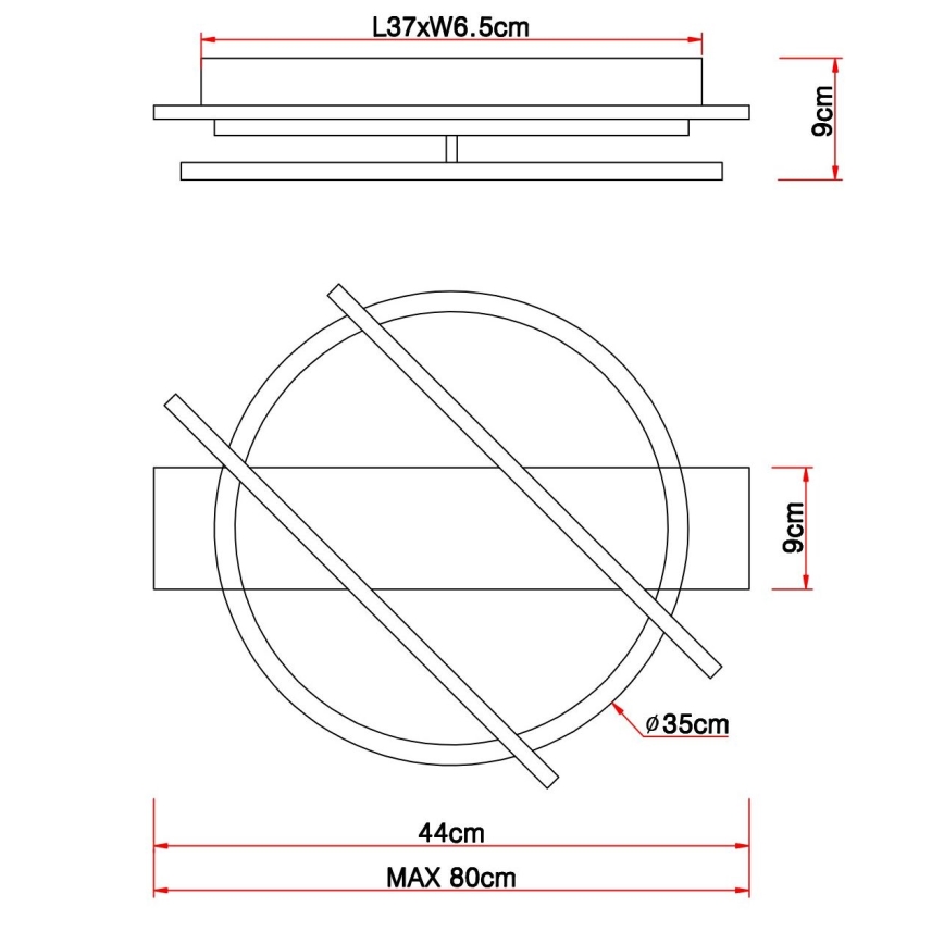 Globo - LED Ceiling light LED/32W/230V