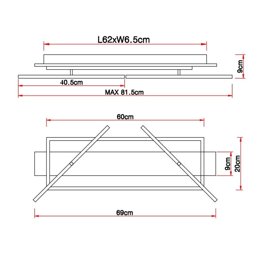 Globo - LED Ceiling light LED/32W/230V