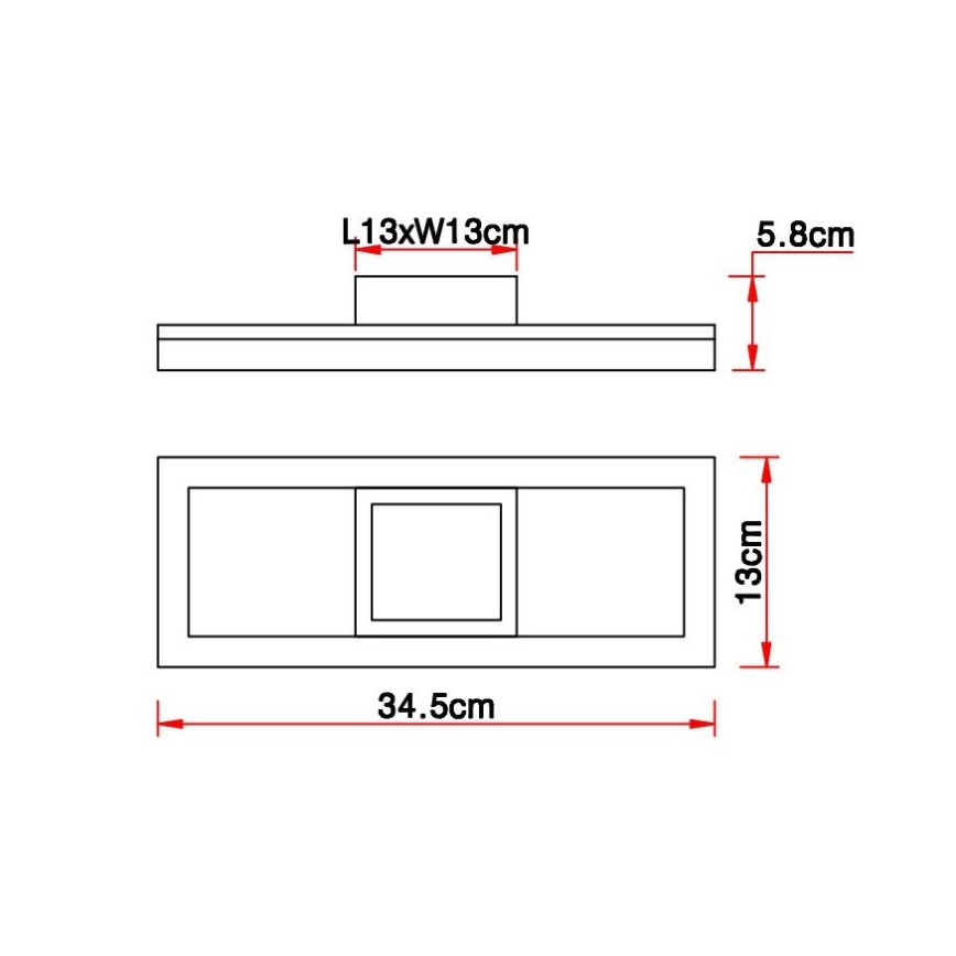 Globo - LED Ceiling light LED/12W/230V