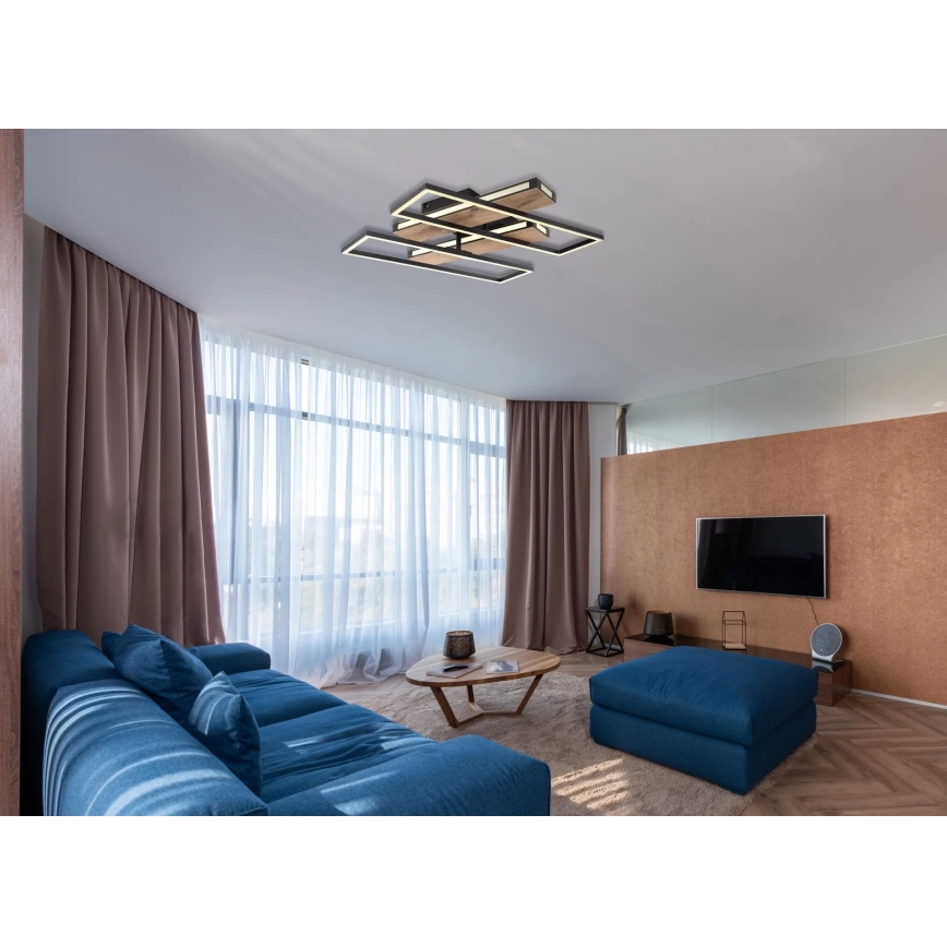 Globo 67299D1 - LED Ceiling Light COLLI LED/48W/230V 52x60 cm brown/black