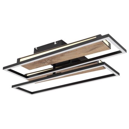 Globo 67299D1 - LED Ceiling Light COLLI LED/48W/230V 52x60 cm brown/black