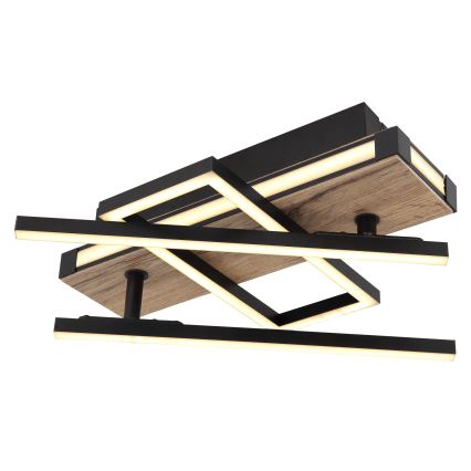 Globo 67299D2 - LED Ceiling Light COLLI LED/30W/230V 46x68 cm brown/black