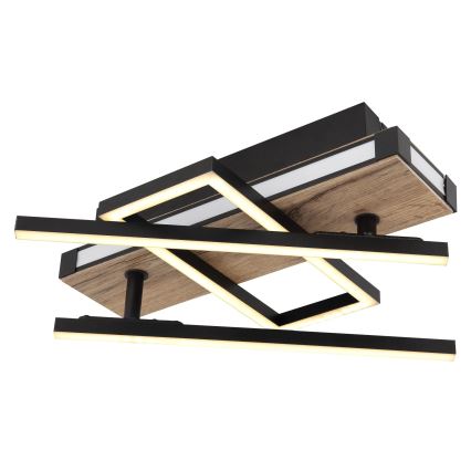 Globo 67299D2 - LED Ceiling Light COLLI LED/30W/230V 46x68 cm brown/black