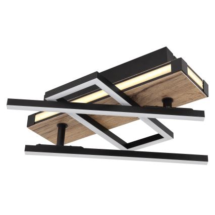 Globo 67299D2 - LED Ceiling Light COLLI LED/30W/230V 46x68 cm brown/black