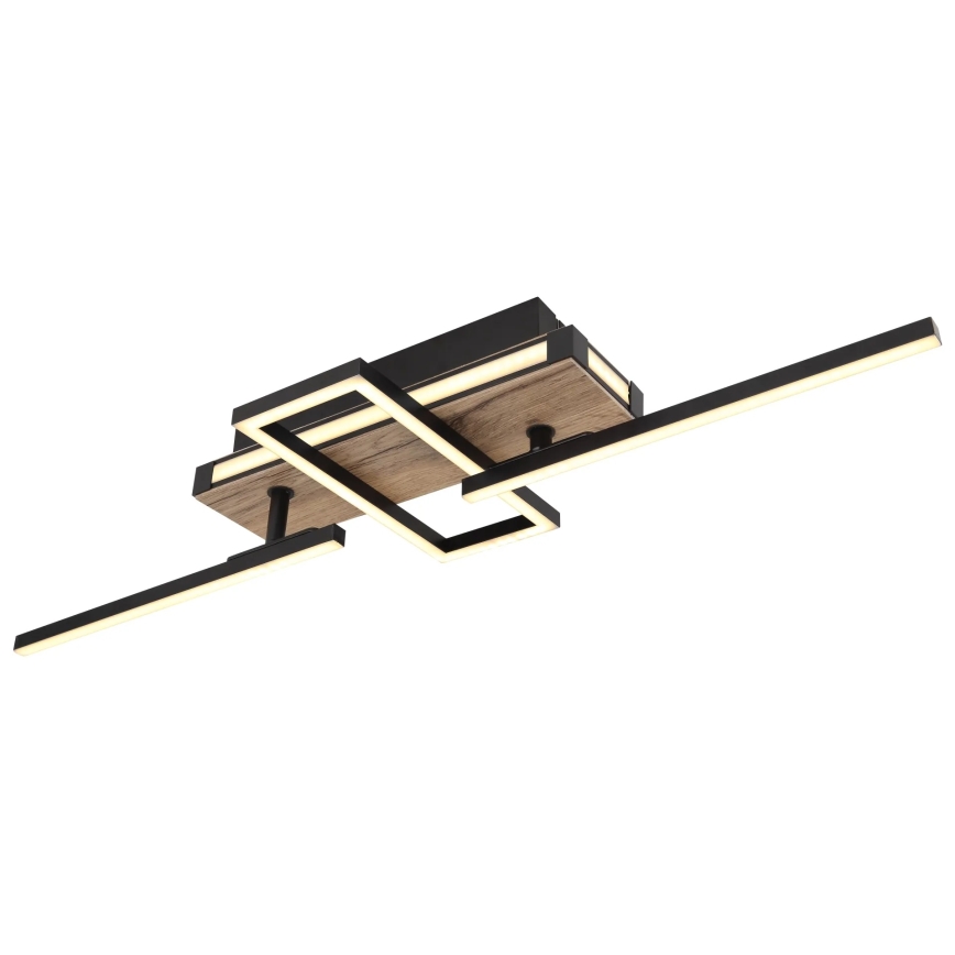 Globo 67299D2 - LED Ceiling Light COLLI LED/30W/230V 46x68 cm brown/black