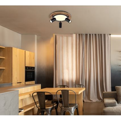 Globo - LED Spotlight 3xGU10/5W/230V + LED/15W/230V