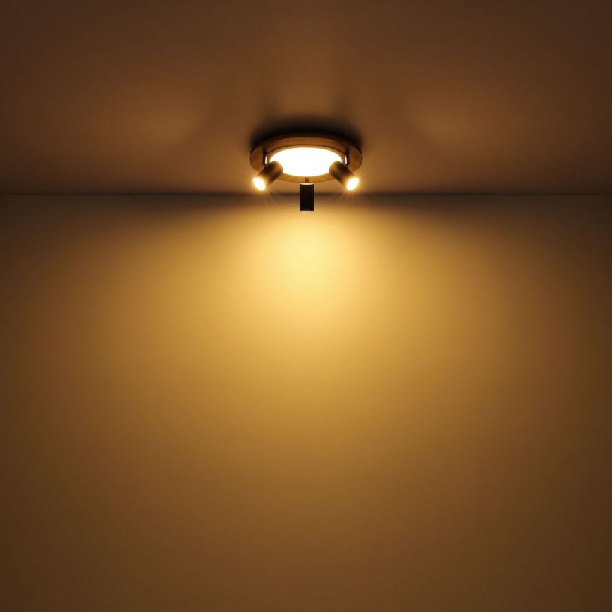 Globo - LED Spotlight 3xGU10/5W/230V + LED/15W/230V